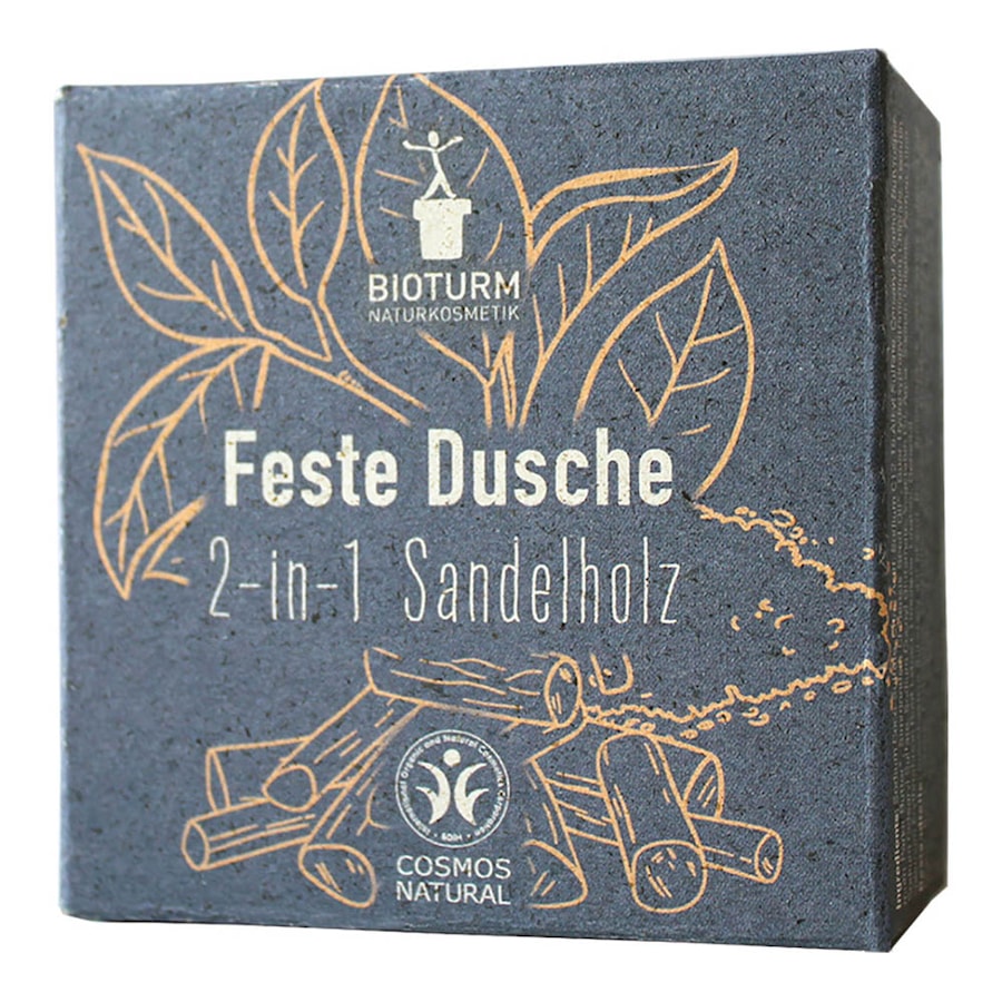 Festes Dusche - 2-in-1 Sandelholz 100g Körperseife 
