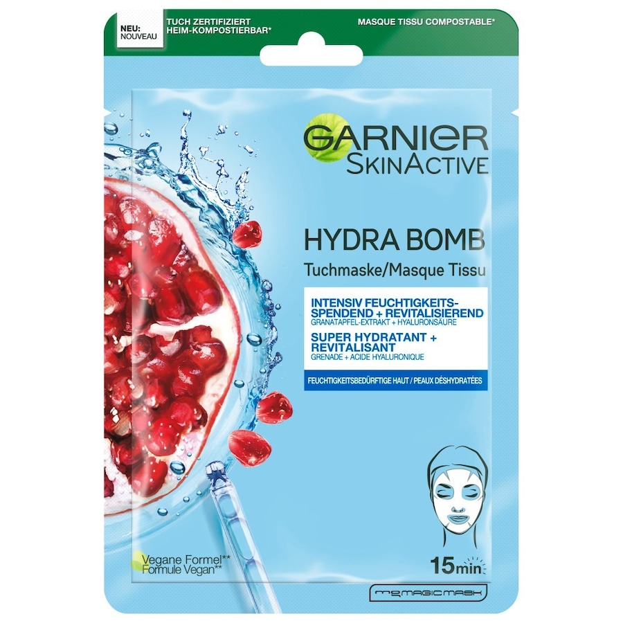 Skin Active Hydra Bomb Tuchmaske Granatapfel Feuchtigkeitsmaske 