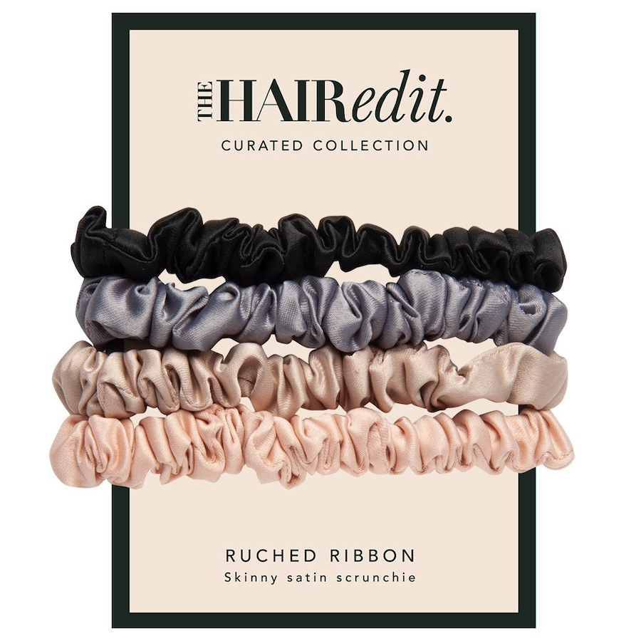 Multi-Color Ruched Ribbon Scrunchies Haargummi 1.0 pieces
