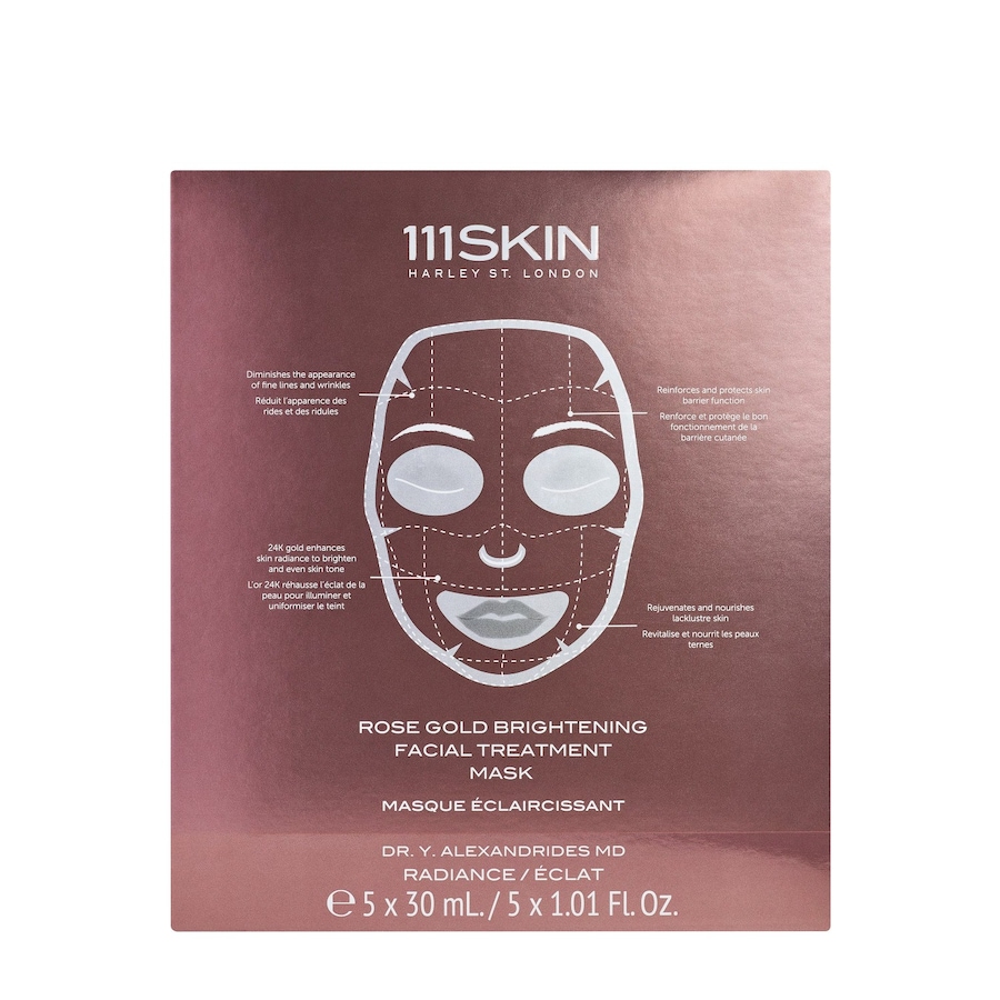 Rose Gold Brightening Facial Treatment Mask Box Gesichtspflegeset 