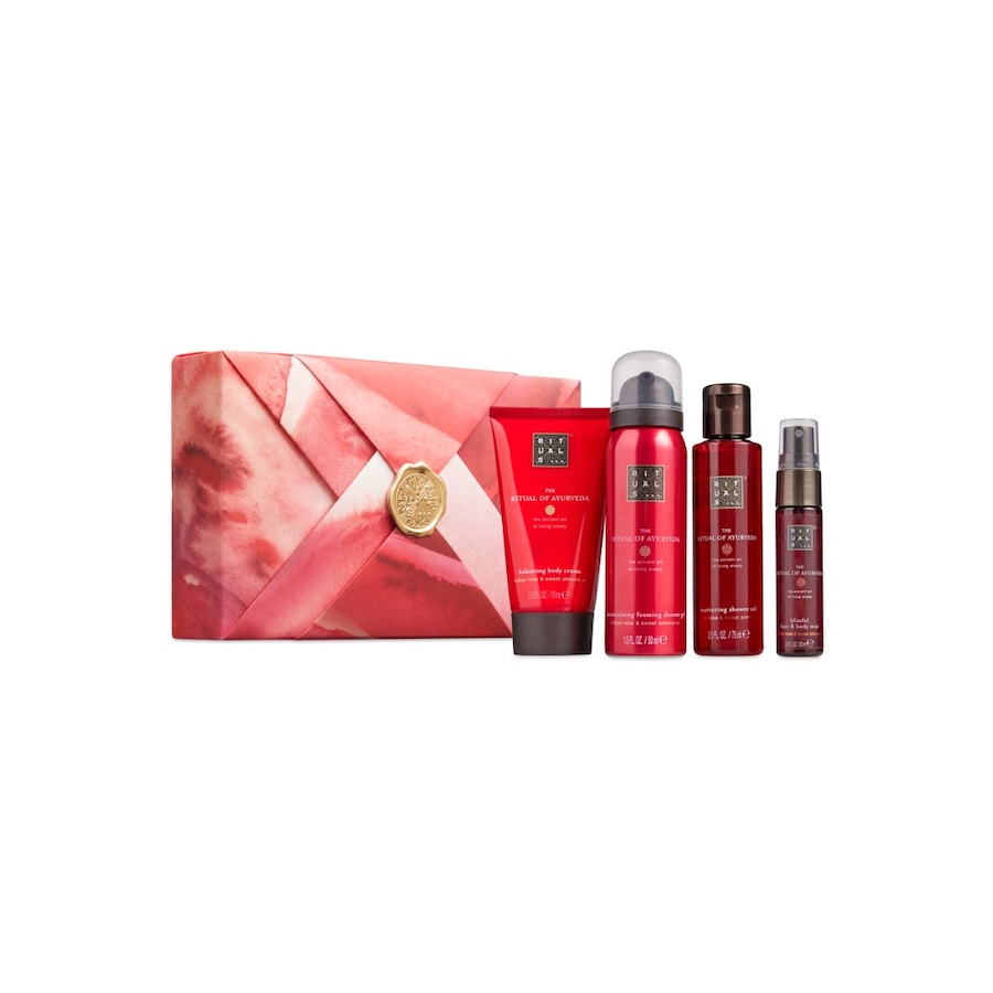 The Ritual of Ayurveda Sweet Almond Oil & Indian Rose Bath & Body Gift Set Small Körperpflegeset 1.0