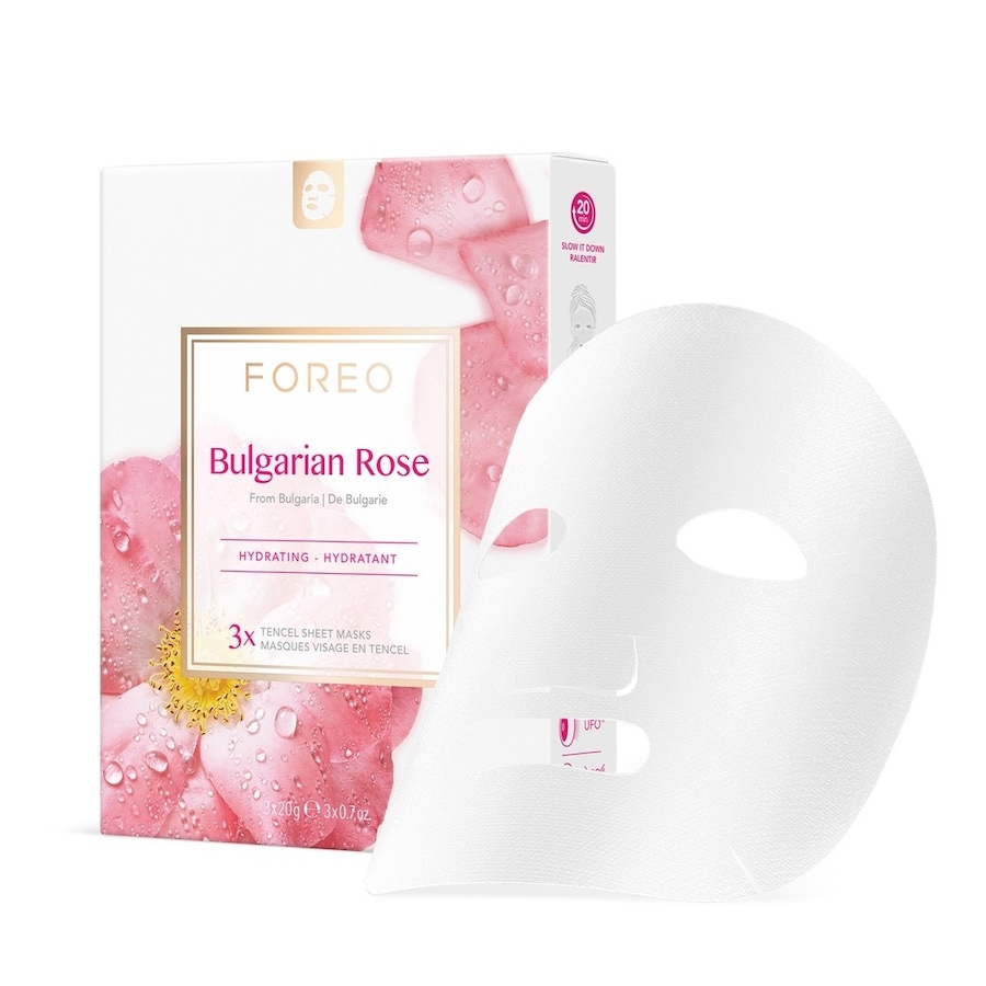 Skincare Bulgarian Rose Sheet Mask Farm To Face Collection Tuchmasken Feuchtigkeitsmaske 3.0 pieces