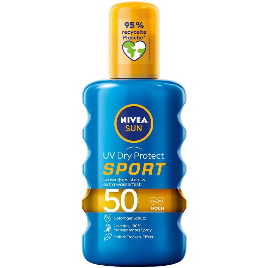 NIVEA  NIVEA NIVEA SUN UV Dry Protect Sport Transparentes Spray LSF 50 200ml Sonnencreme 