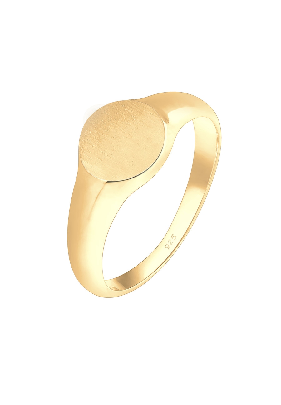 Elli  Elli Elli Ring Siegelring Royal Matt Geo Basic Trend 925 Silber Ring 1.0 pieces