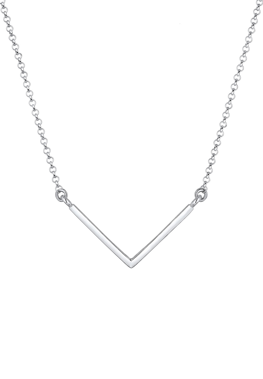 Elli  Elli Elli Halskette V-Kette Geo Minimal Basic 925er Sterling Silber Halskette 1.0 pieces