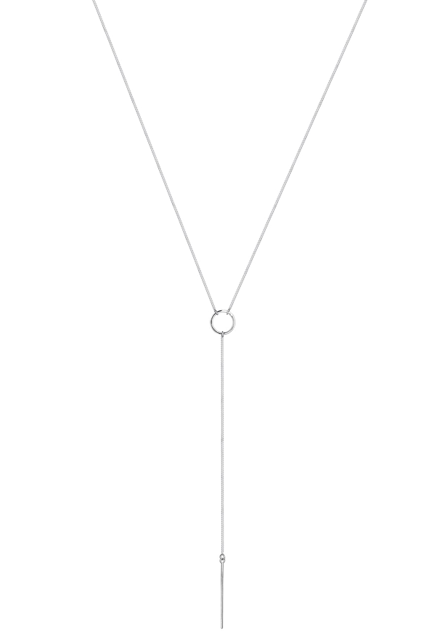 Elli  Elli Elli Halskette Y-Kette Geo Trend Minimal 925 Sterling Silber Halskette 1.0 pieces