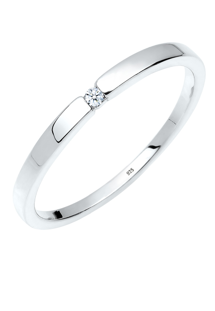 Elli DIAMONDS  Elli DIAMONDS Elli DIAMONDS Ring Verlobungsring Klassiker Diamant (0.015 ct.)Silber R