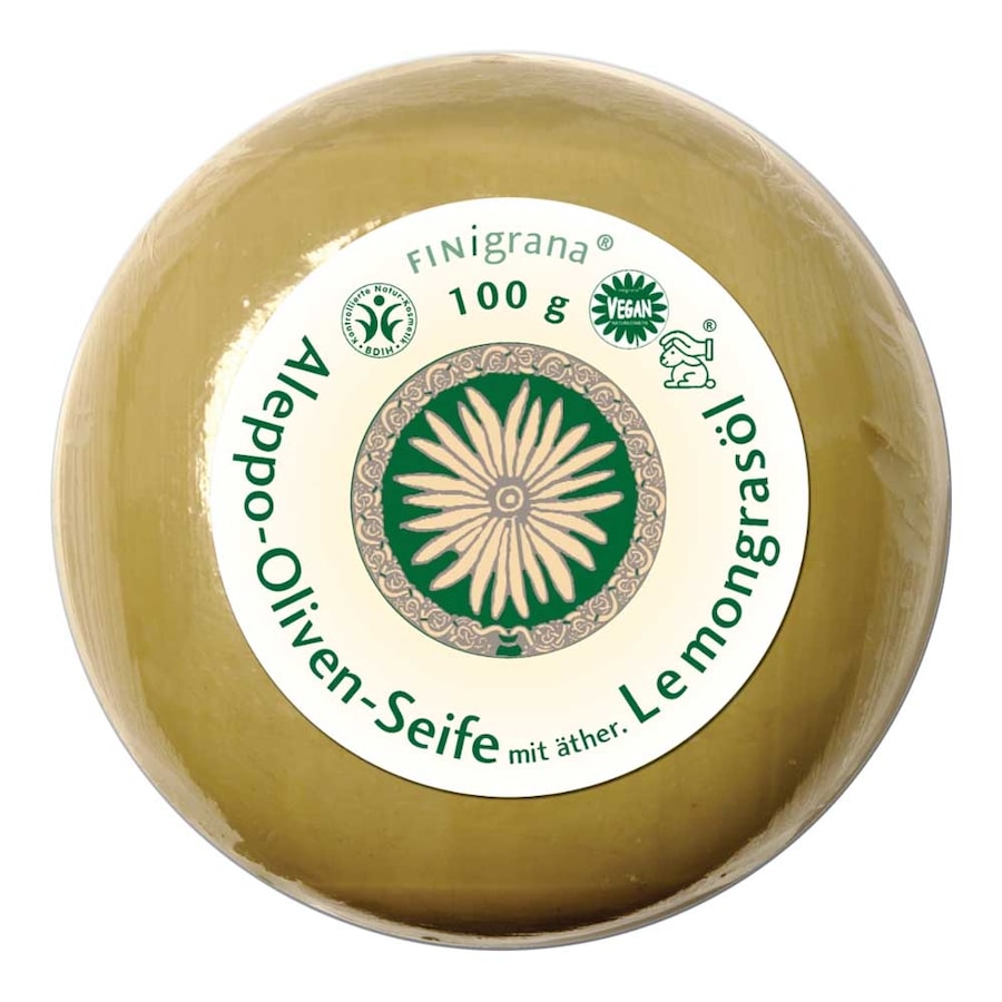 Aleppo Lemongras Seife - Rund 100g Körperseife 