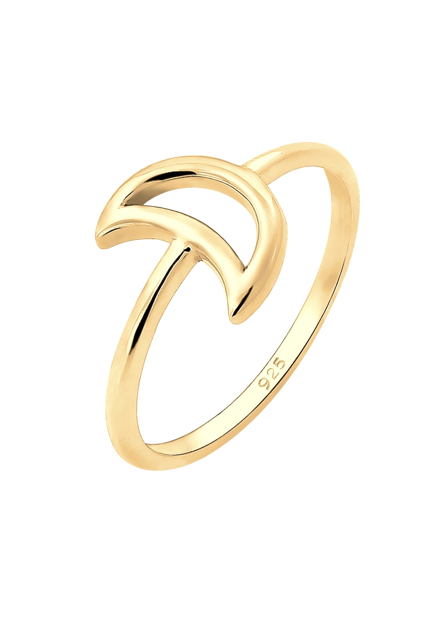 Elli  Elli Elli Ring Halbmond Luna Basic Astro Cut-Out 925er Silber Ring 1.0 pieces