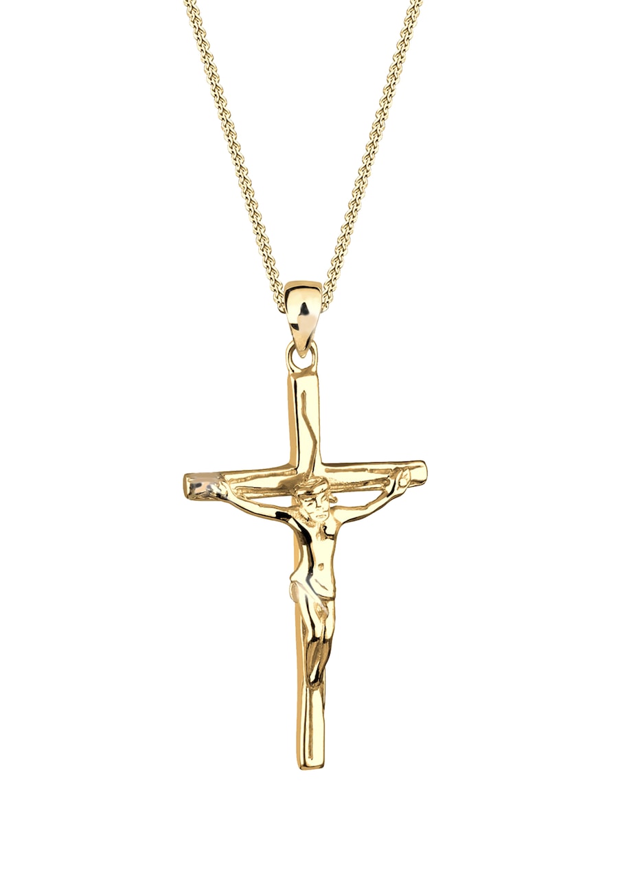 Elli  Elli Elli Halskette Kreuz Jesus Konfirmation Kommunion 925 Silber Halskette 1.0 pieces