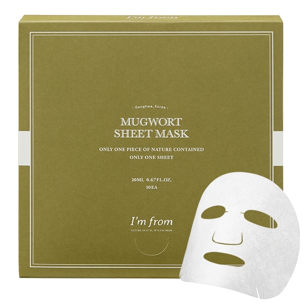 I'm from Mugwort Sheet Mask - 10x Tuchmaske 10.0 pieces
