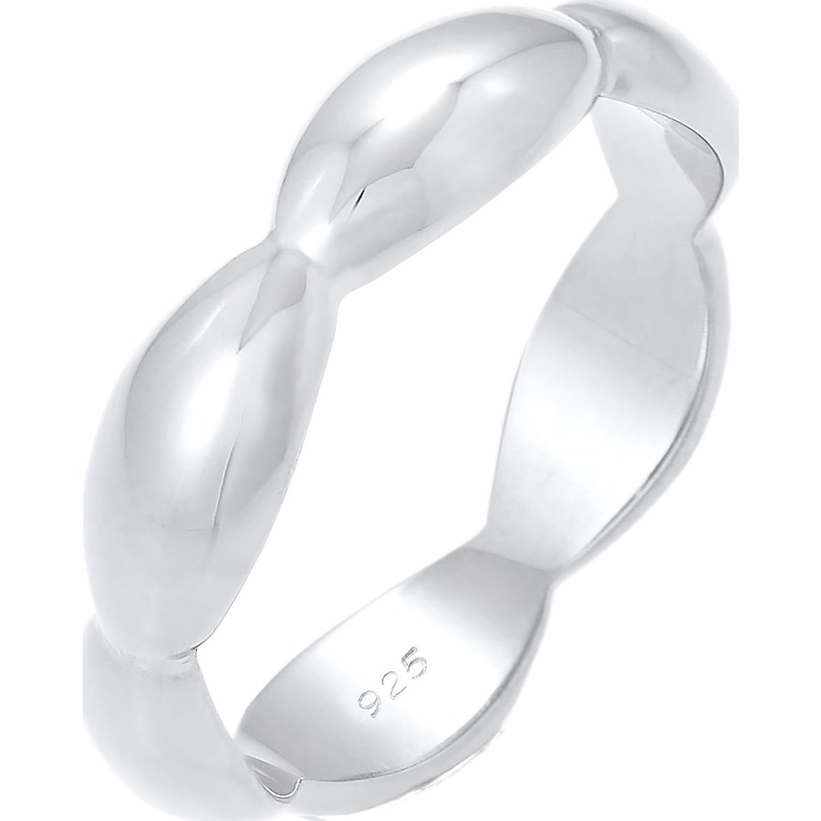 Elli  Elli Elli Ring Bandring Basic Geschwungen Geo Look 925 Silber Ring 1.0 pieces