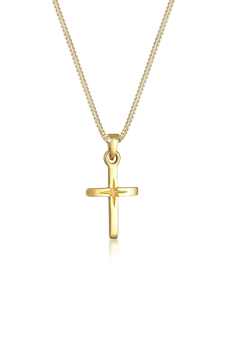 Elli  Elli Elli Halskette Kreuz Symbol Anhänger Religion 925 Sterling Silber Halskette 1.0 pieces
