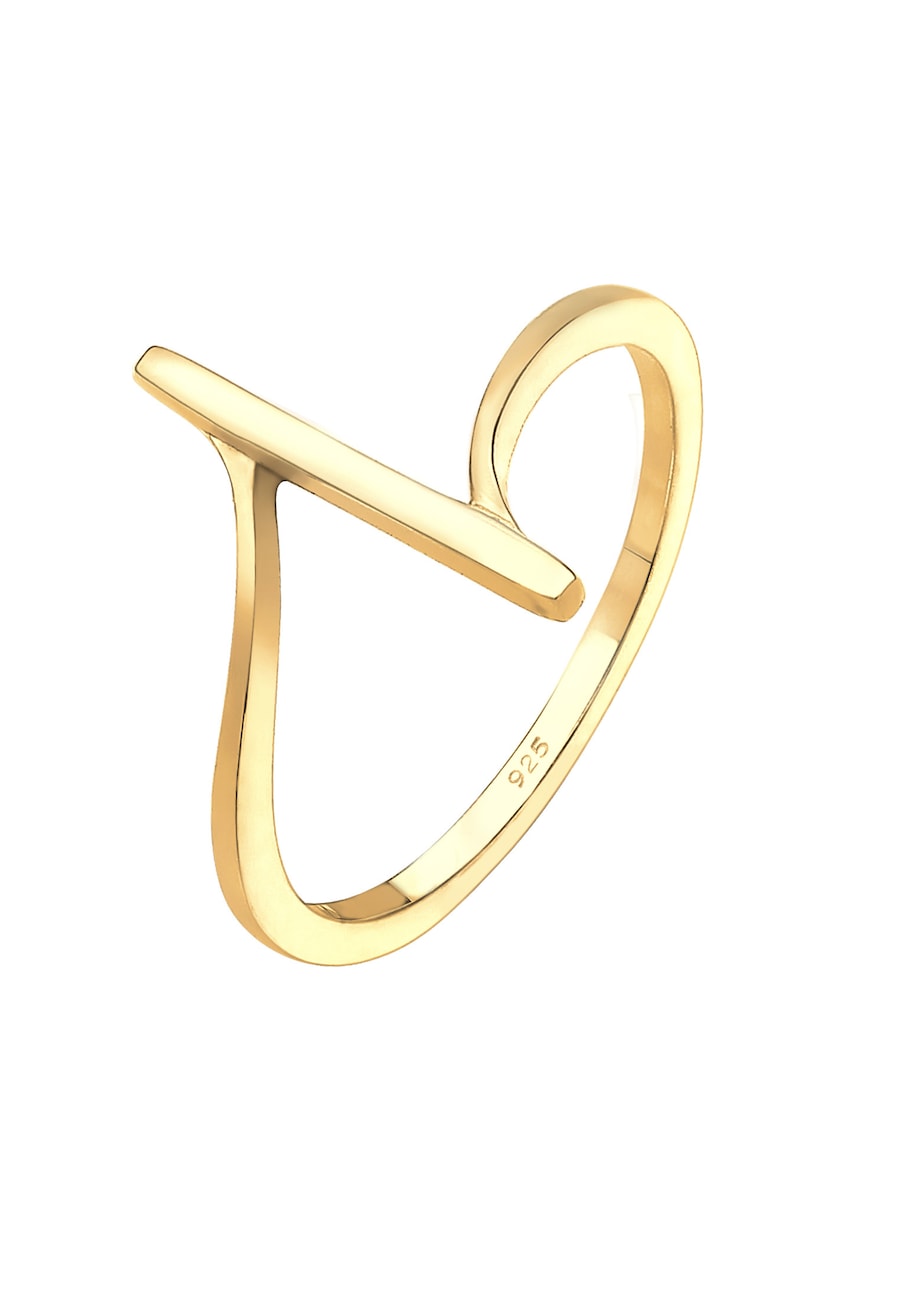Elli  Elli Elli Ring Bandring Geo Formen Cool Basic Minimal 925 Silber Ring 1.0 pieces
