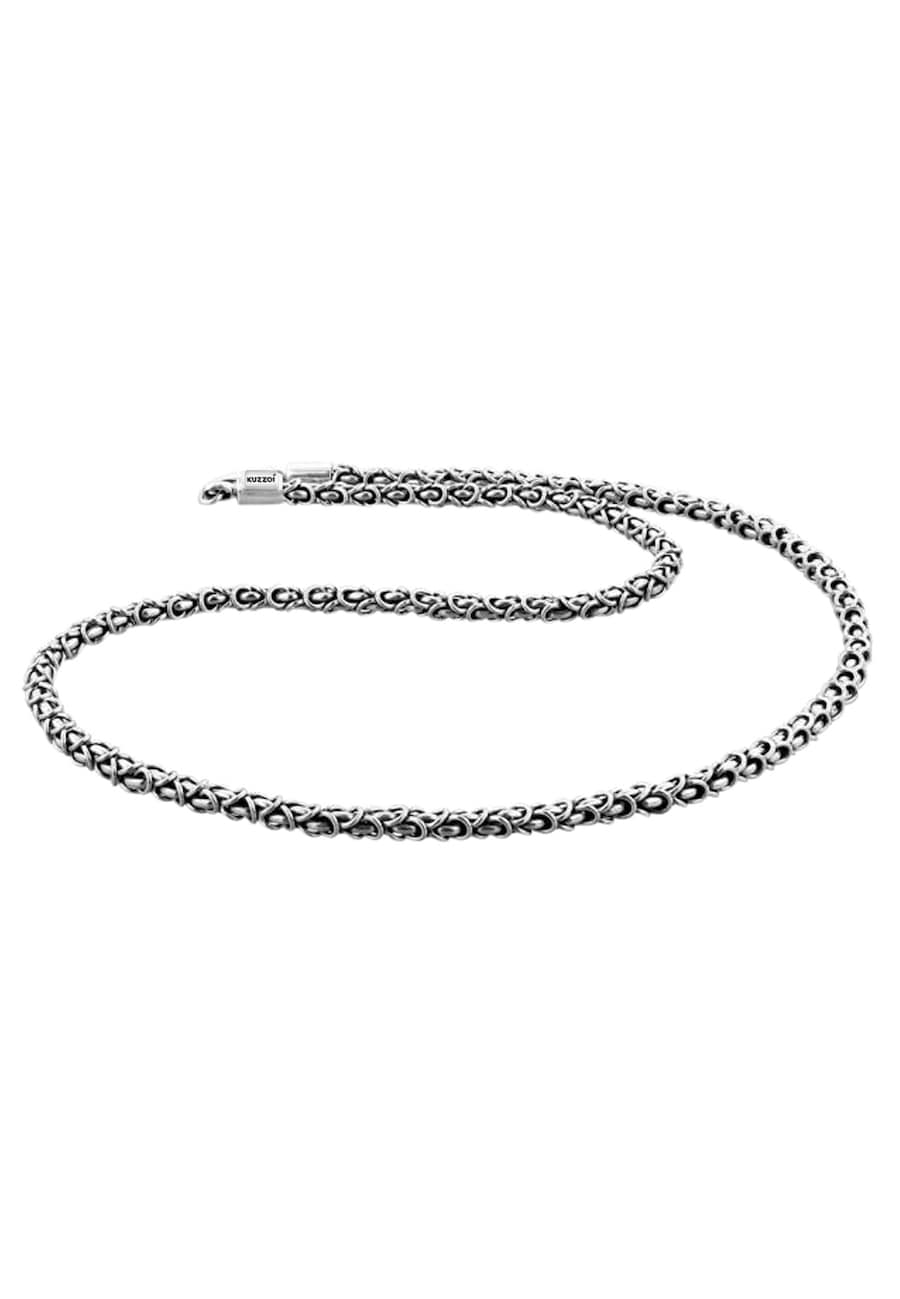KUZZOI  KUZZOI KUZZOI Halskette Herrenschmuck Königskette Oxidiert 925 Silber Halskette 1.0 pieces
