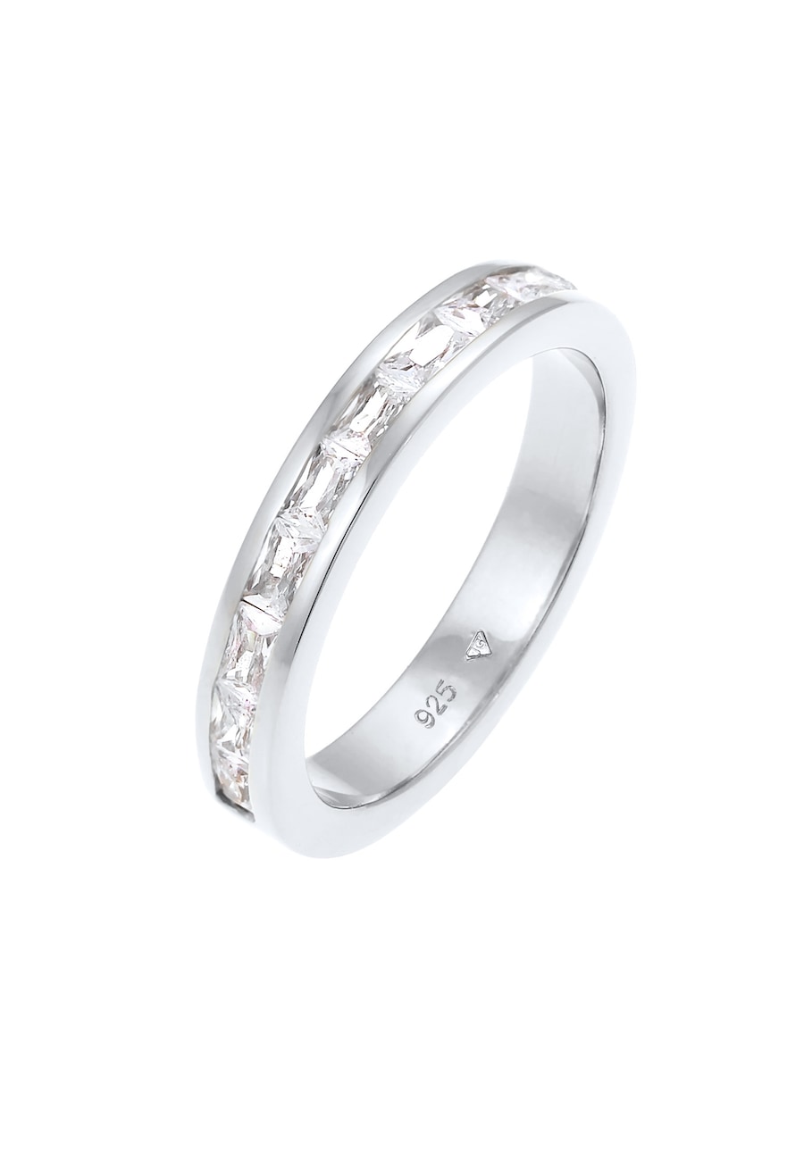 Elli  Elli Elli Ring Bandring Baguette Zirkonia Kristalle 925 Silber Ring 1.0 pieces