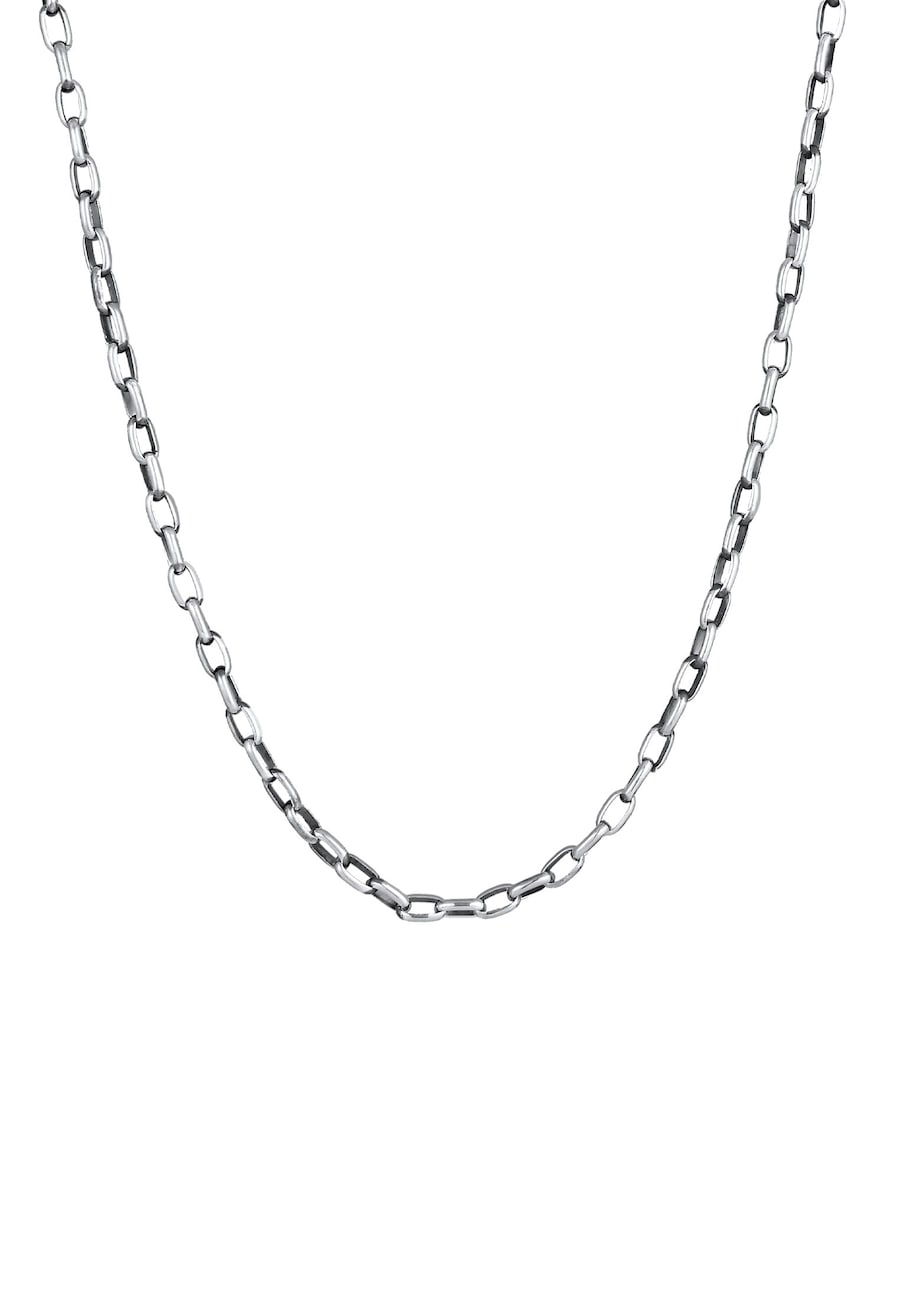 KUZZOI  KUZZOI KUZZOI Halskette Herren Rundanker Oval Basic 925 Silber Halskette 1.0 pieces