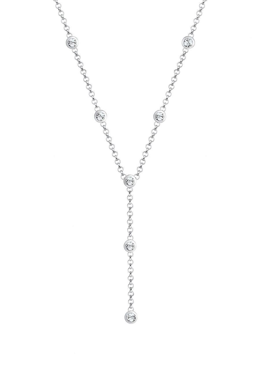 Elli  Elli Elli Halskette Y-Kette Kreis Geo Kristalle 925 Silber Halskette 1.0 pieces