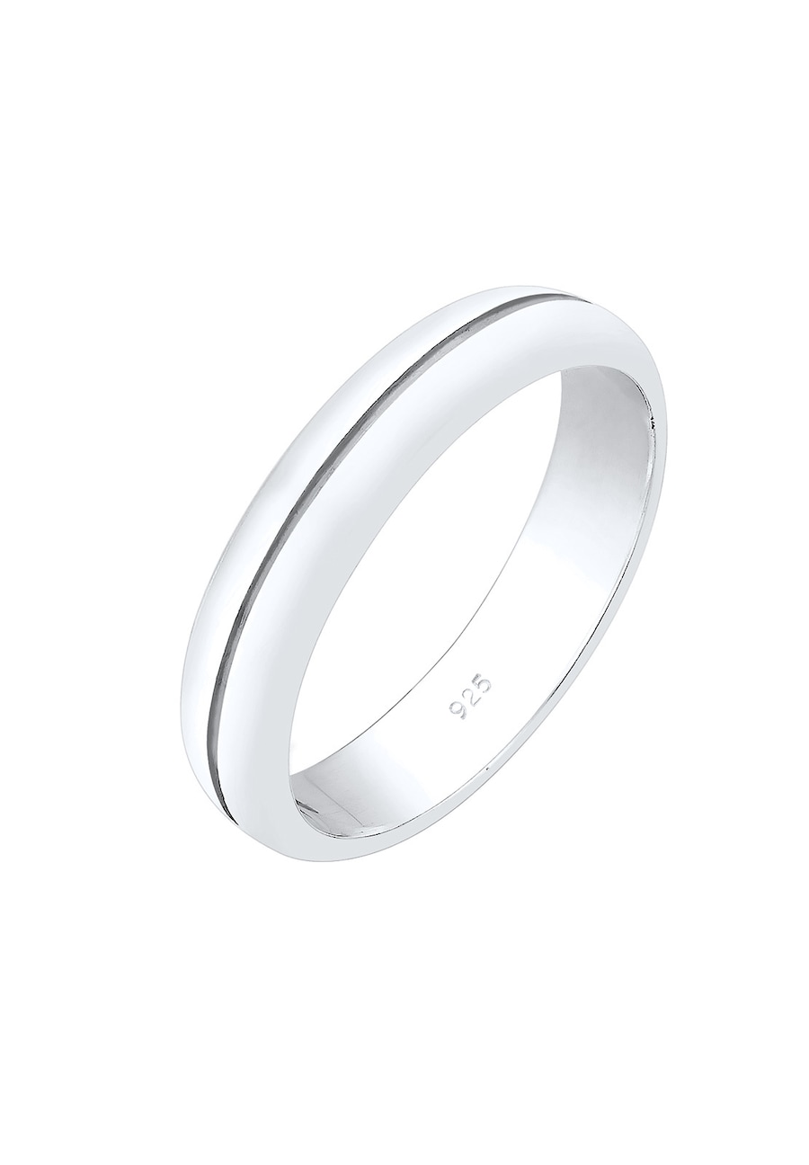 Elli PREMIUM  Elli PREMIUM Elli PREMIUM Ring Bandring Trauring Basic Hochzeit Paar 925 Silber Ring 1
