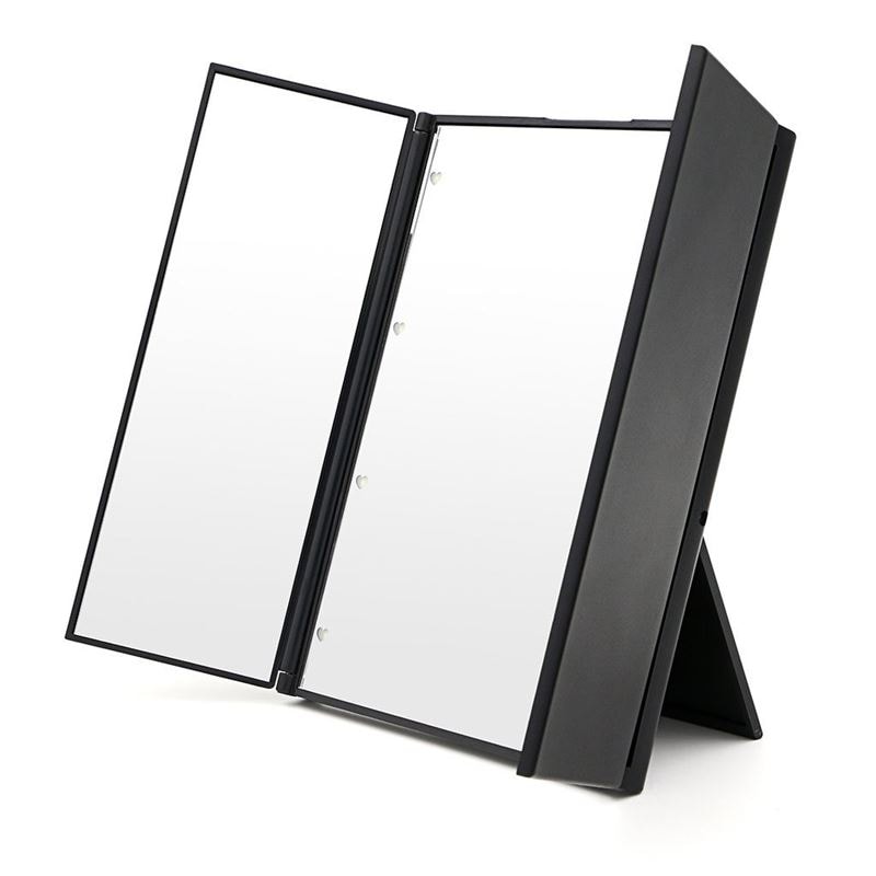 Vanity Tri-Fold Kosmetikspiegel mit LED-Licht Kosmetikspiegel 1.0 pieces