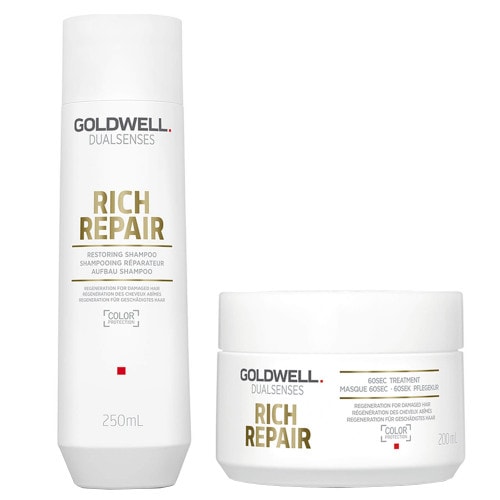 Goldwell  Goldwell Goldwell Rich Repair Restoring Shampoo 250 ml + Rich Repair 60 sec Teatment 200 m
