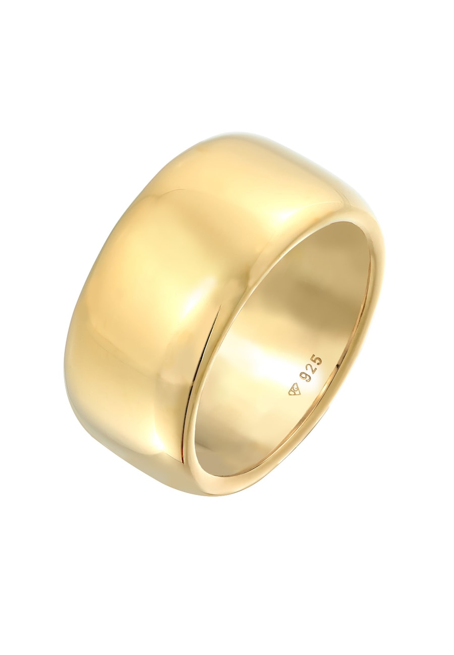 Elli PREMIUM  Elli PREMIUM Elli PREMIUM Ring Breit Schlicht Bandring Trend 925 Sterling Silber Ring
